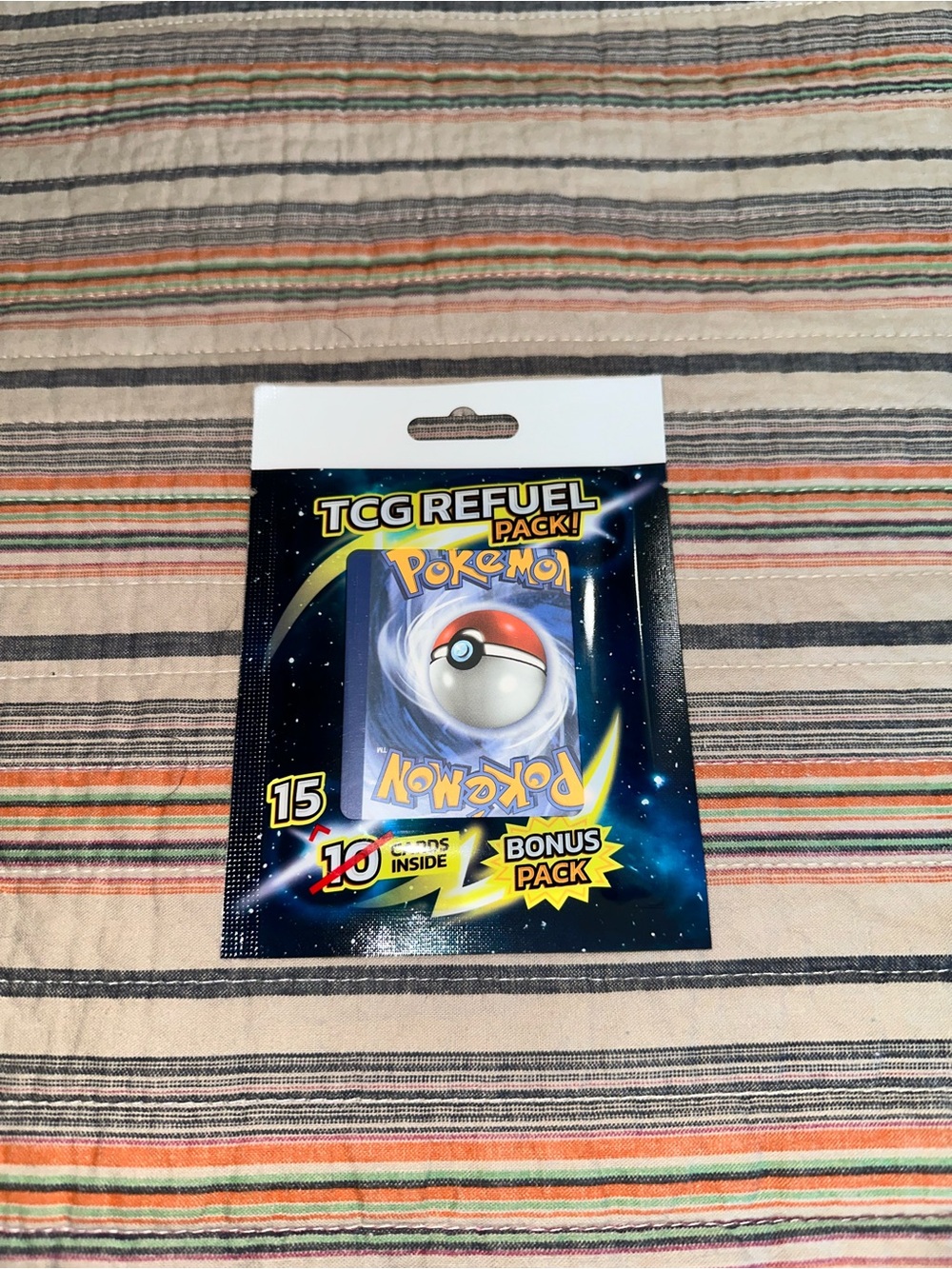 Pokemon TCG Refuel Pack Bonus 15 Authentic Cards (1 pack) Factory Sealed